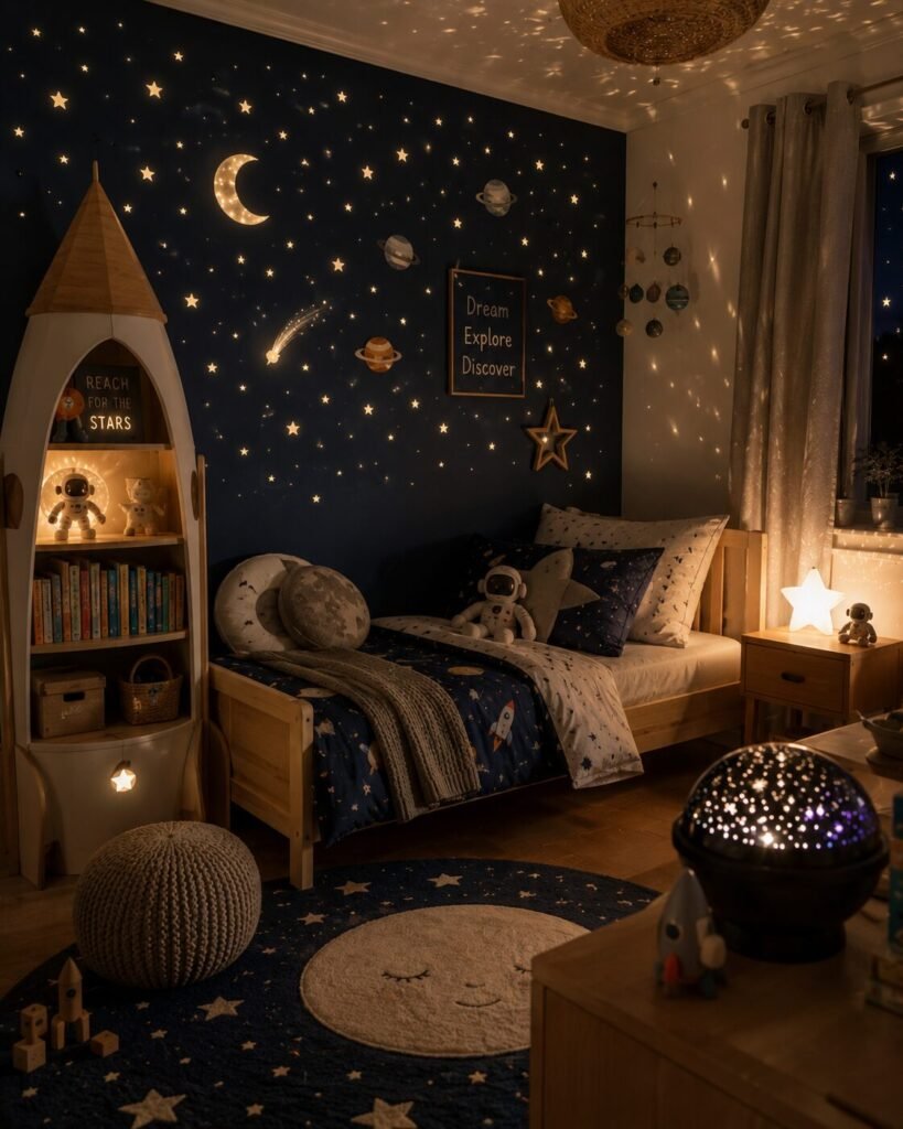 Space-themed 17 toddler room ideas