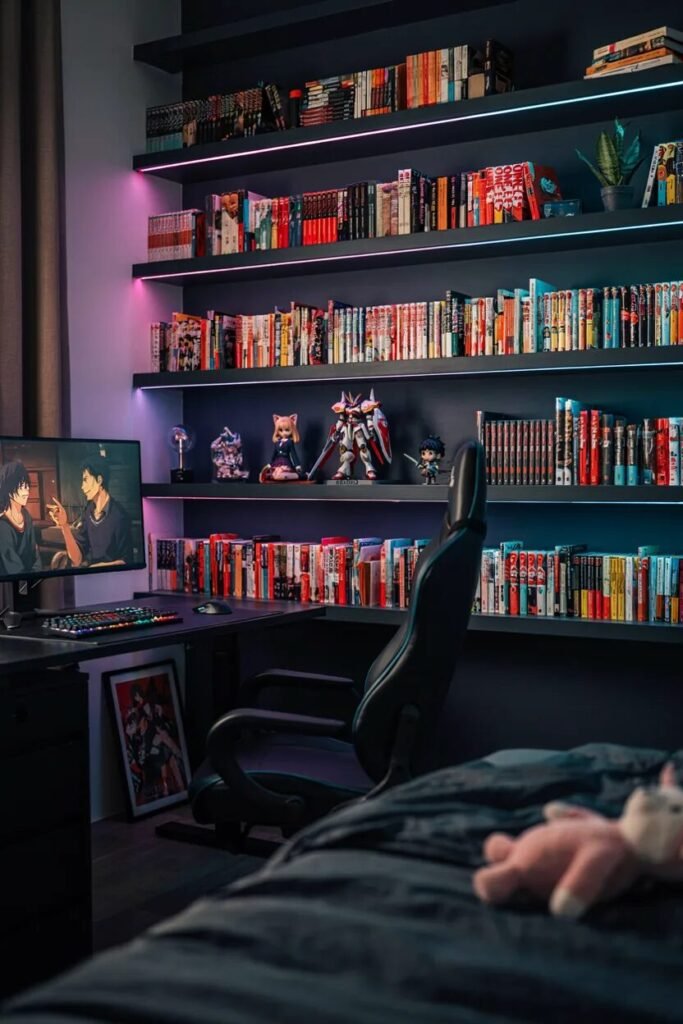 15 manga shelf ideas 4 Black 15 manga shelf ideas