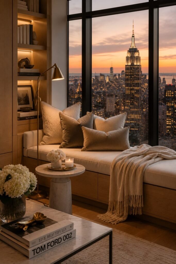 Window reading nook ideas 12 Luxury city window reading nook ideas