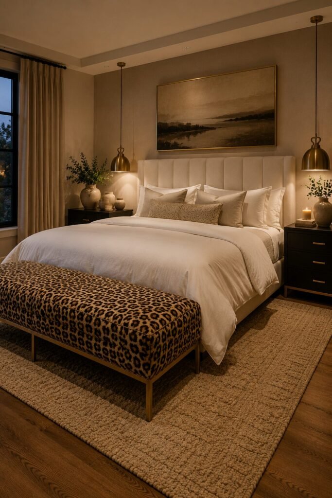 20 leopard print bedroom ideas 5 20 leopard print bedroom ideas bench