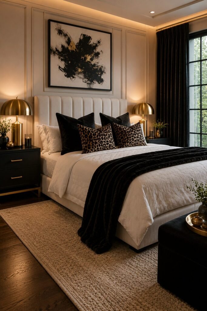 20 leopard print bedroom ideas 8 20 leopard print bedroom ideas black gold