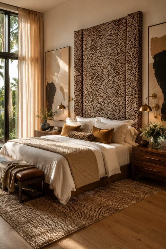 20 leopard print bedroom ideas 12 20 leopard print bedroom ideas headboard