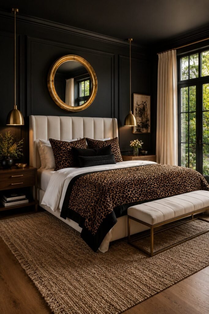 20 leopard print bedroom ideas 14 20 leopard print bedroom ideas dark walls
