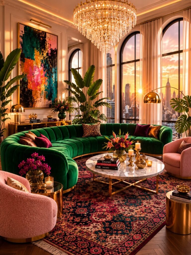 27 apartment room ideas 2 Emerald green 27 apartment room ideas
