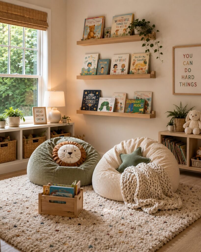 Playroom inspiration ideas 4 Reading nook playroom inspiration ideas