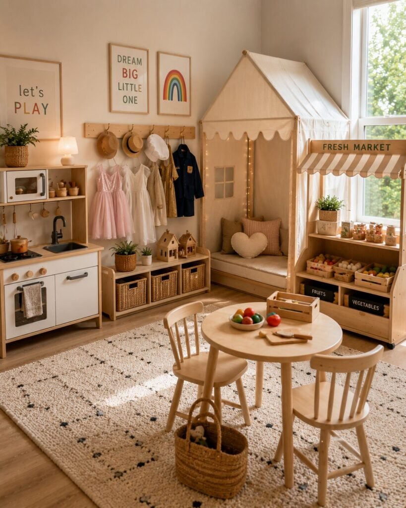 Playroom inspiration ideas 7 Pretend play playroom inspiration ideas