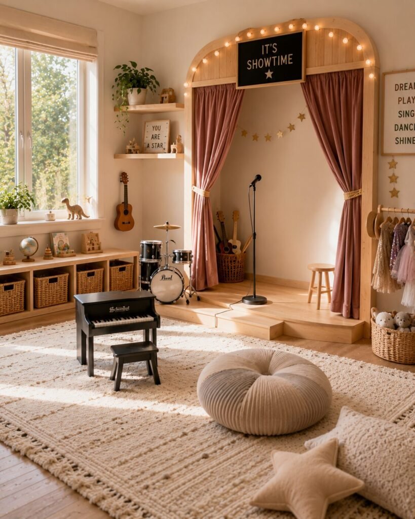 Playroom inspiration ideas 13 Stage playroom inspiration ideas setup