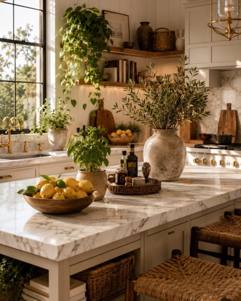 Apartment kitchen decor ideas greenery