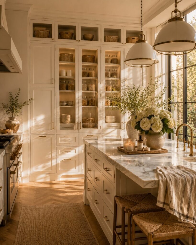 Apartment kitchen decor ideas pantry cabinets