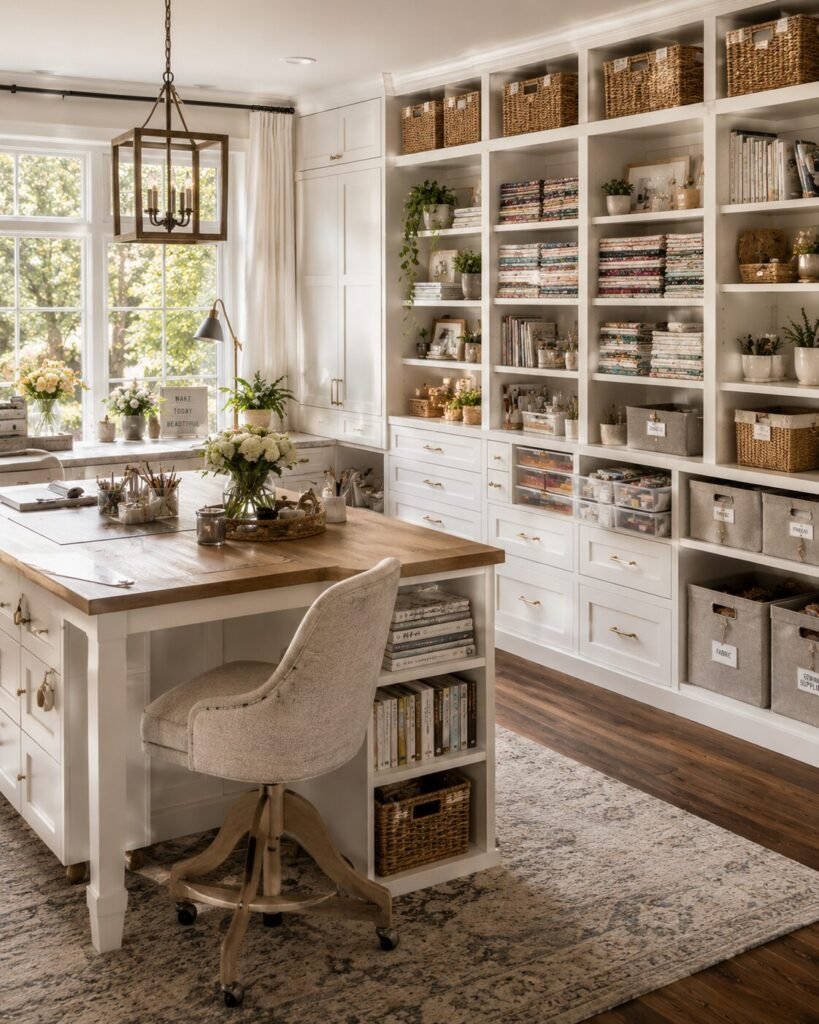 20 craft room organization ideas cabinets