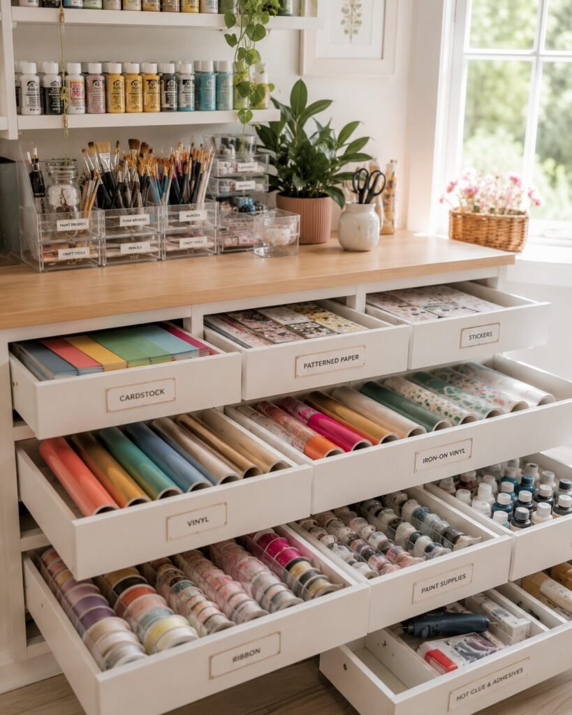 20 craft room organization ideas labels