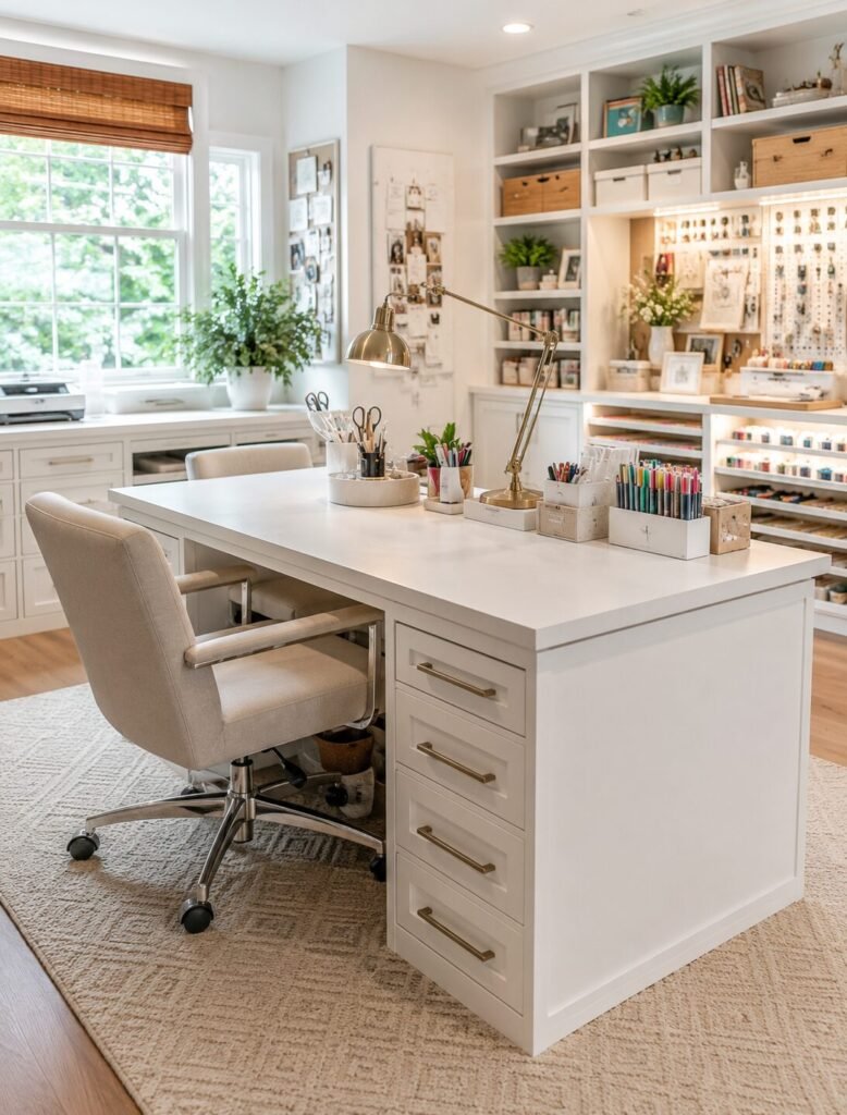 20 craft room organization ideas desk