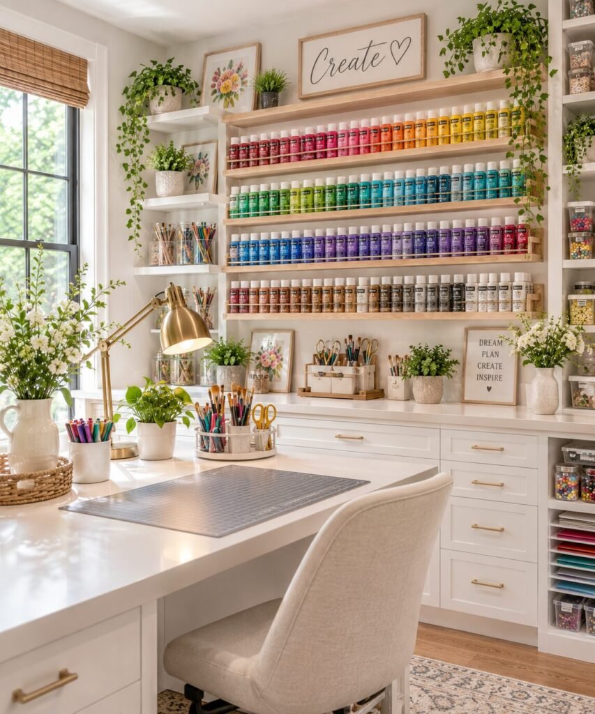20 craft room organization ideas paints