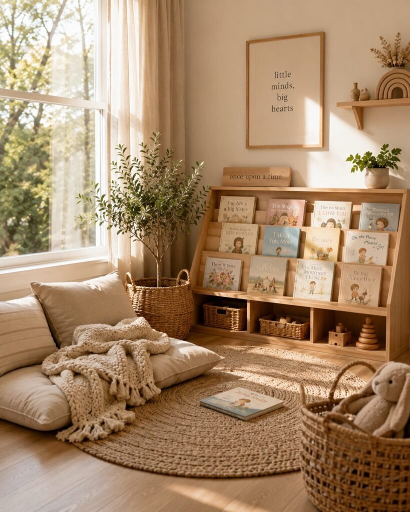 18 Montessori room ideas reading nook