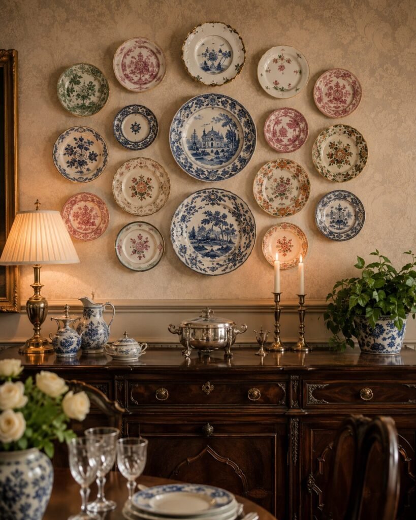 Plate wall ideas 11 Antique plate wall ideas collection