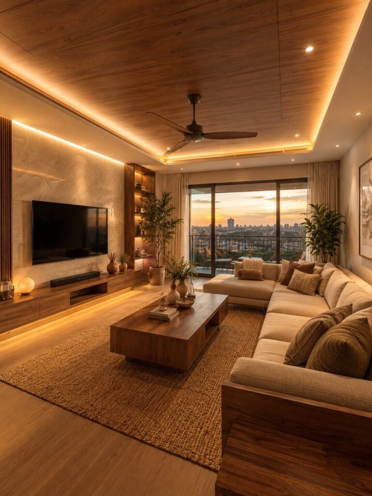19 pvc false ceiling ideas 3 Wood-style 19 PVC false ceiling ideas