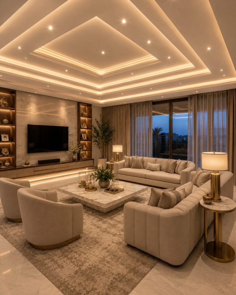 19 pvc false ceiling ideas 7 Layered 19 PVC false ceiling ideas