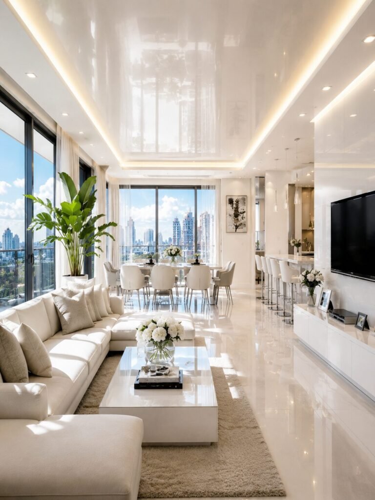 19 pvc false ceiling ideas 6 Glossy 19 PVC false ceiling ideas