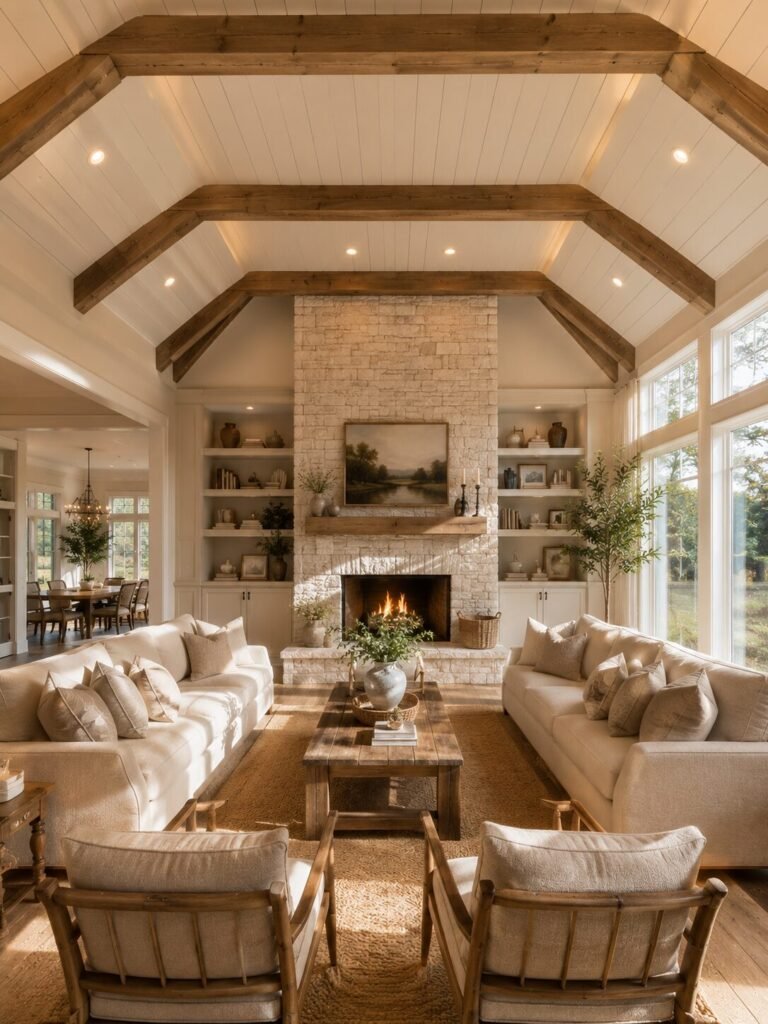 19 pvc false ceiling ideas 20 Wood beam 19 PVC false ceiling ideas