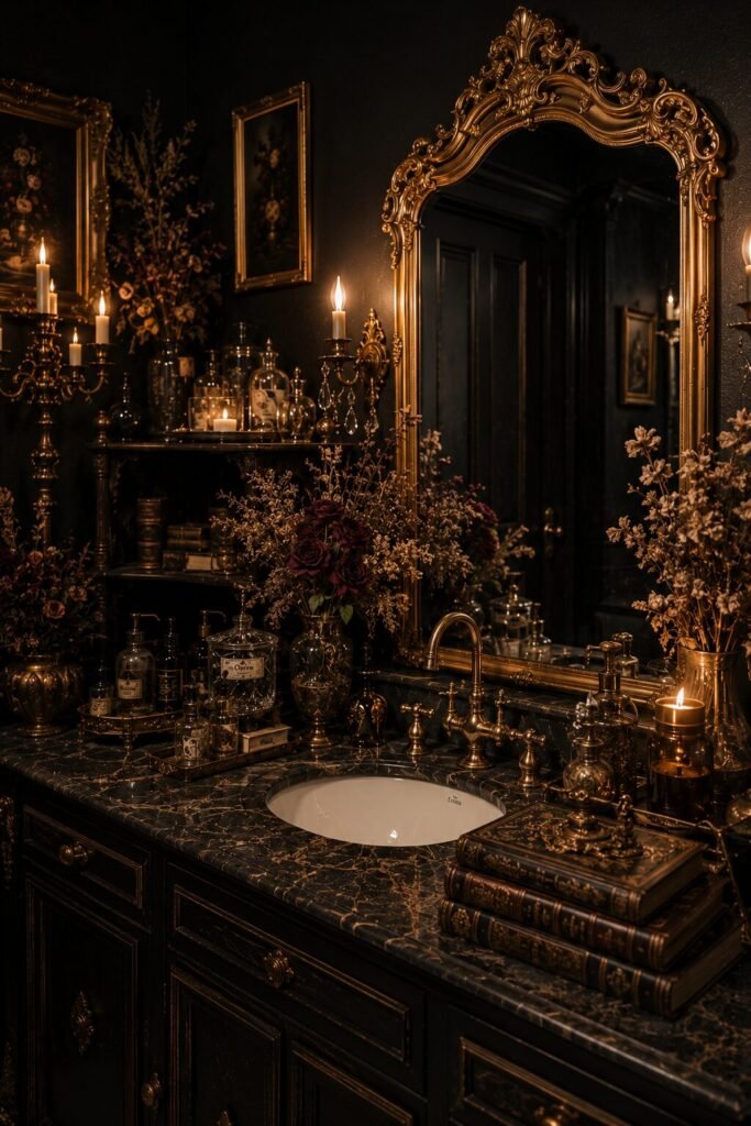 whimisigoth bathroom ideas 16 Vintage accessory whimisigoth bathroom ideas
