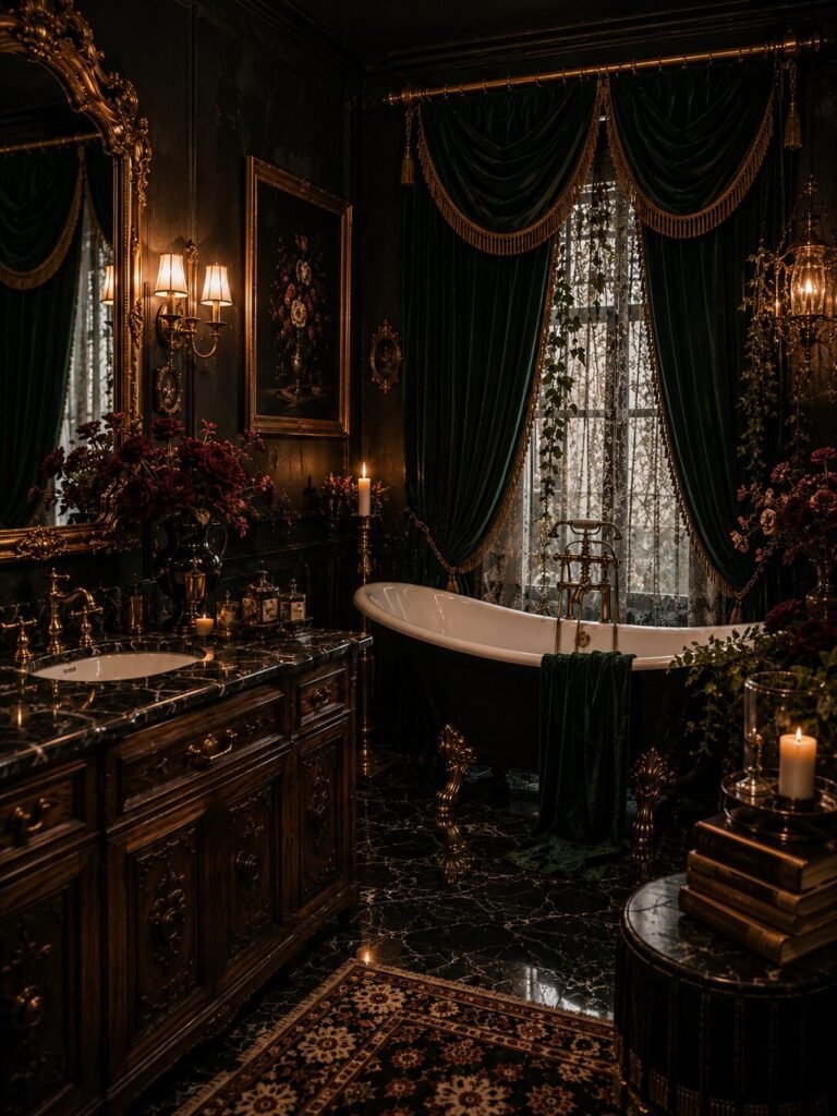 whimisigoth bathroom ideas 13 Crystal whimisigoth bathroom ideas décor