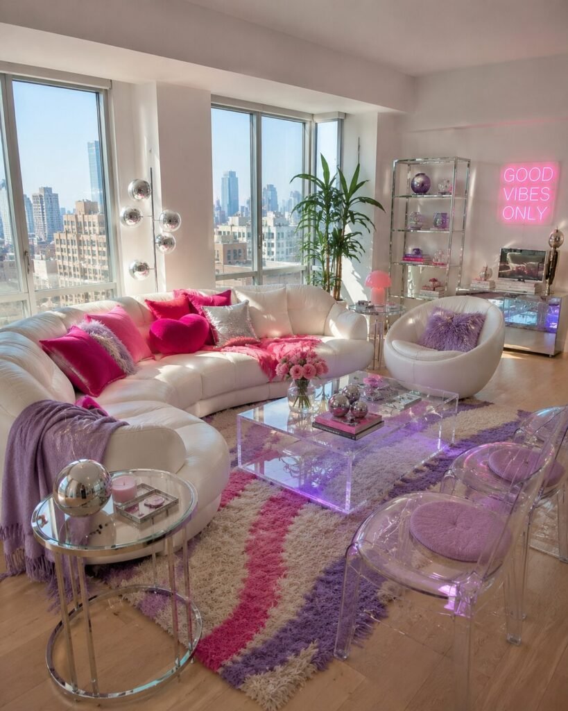 Y2K Living Room Ideas 4 Acrylic Y2K living room ideas