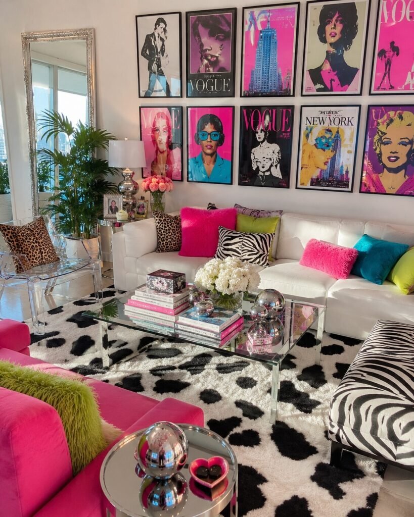 Y2K Living Room Ideas 7 Pop art Y2K living room ideas
