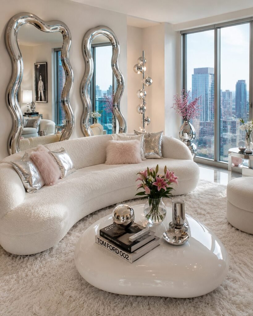 Y2K Living Room Ideas 13 Mirror Y2K living room ideas