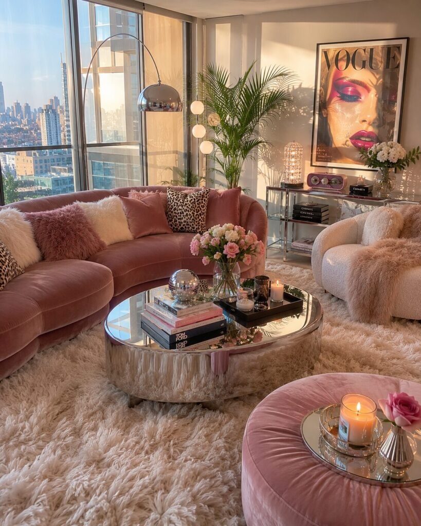 Y2K Living Room Ideas 12 Faux fur Y2K living room ideas