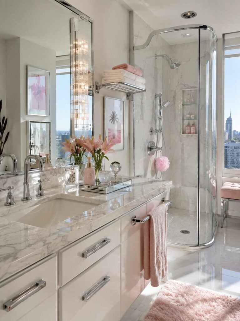 Y2K Bathroom ideas 3 Chrome Y2K bathroom ideas decor