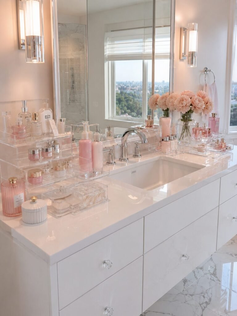 Y2K Bathroom ideas 6 Acrylic accessories Y2K bathroom ideas
