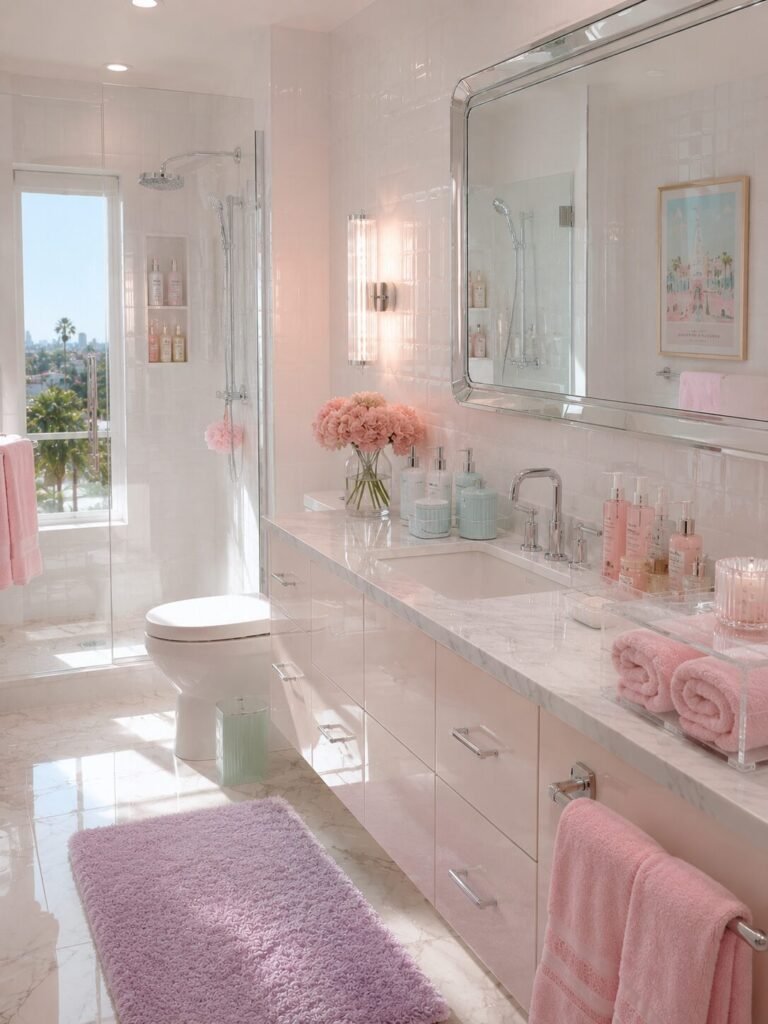 Y2K Bathroom ideas 7 Pastel Y2K bathroom ideas decor