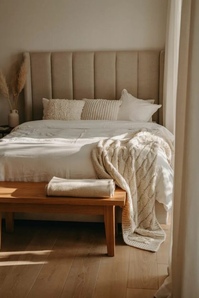 White Bedding Ideas 7 Chunky knit white bedding ideas
