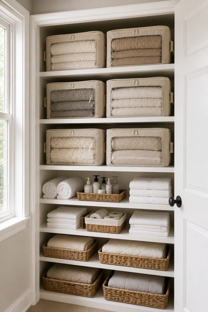 linen closet organization ideas 13 linen closet organization ideas seasonal blankets