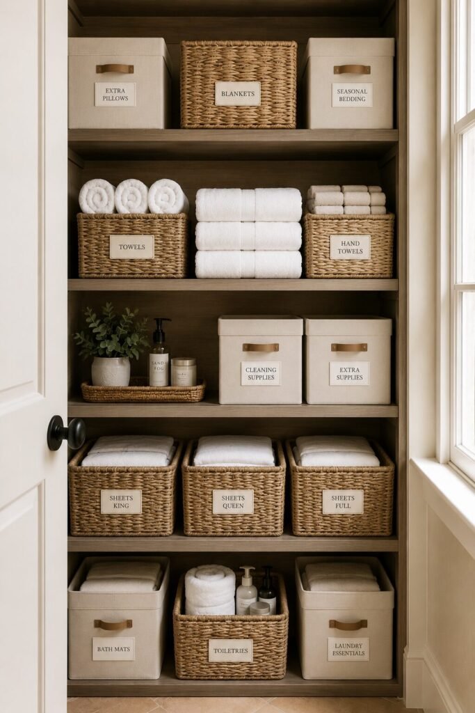 linen closet organization ideas 18 linen closet organization ideas decorative containers