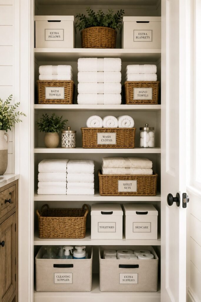 linen closet organization ideas 21 linen closet organization ideas organized closet