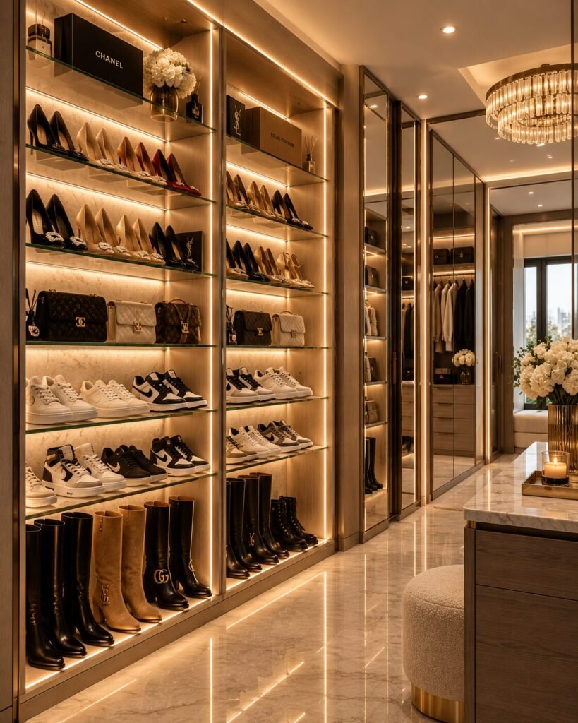Wardrobe design ideas 10 Shoe wardrobe design ideas