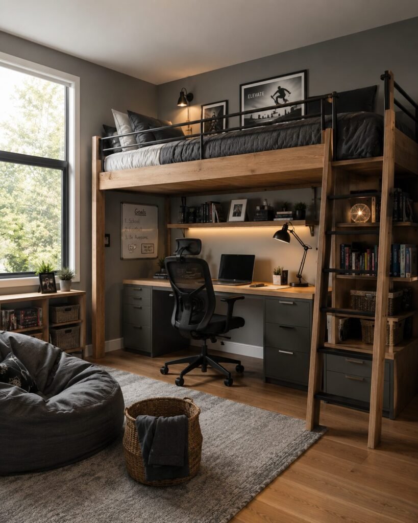 Preteen boys bedroom ideas 6 Loft preteen boys bedroom ideas