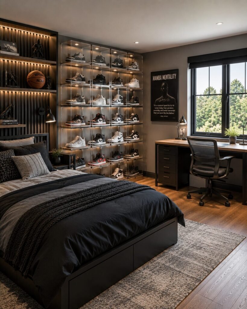 Preteen boys bedroom ideas 16 Sneaker preteen boys bedroom ideas