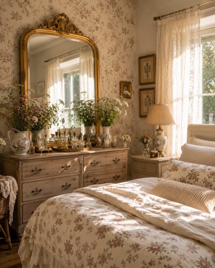 Cottagecore bedroom ideas 10 Cottagecore bedroom ideas antique mirror