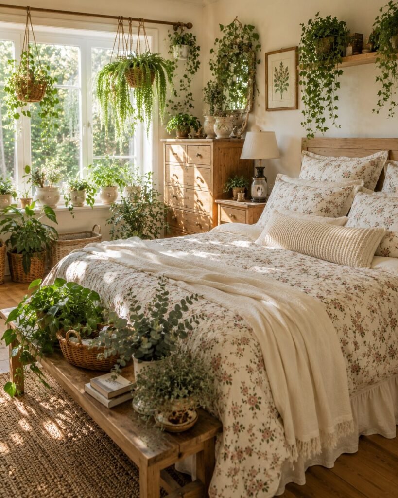 Cottagecore bedroom ideas 11 Cottagecore bedroom ideas indoor plants
