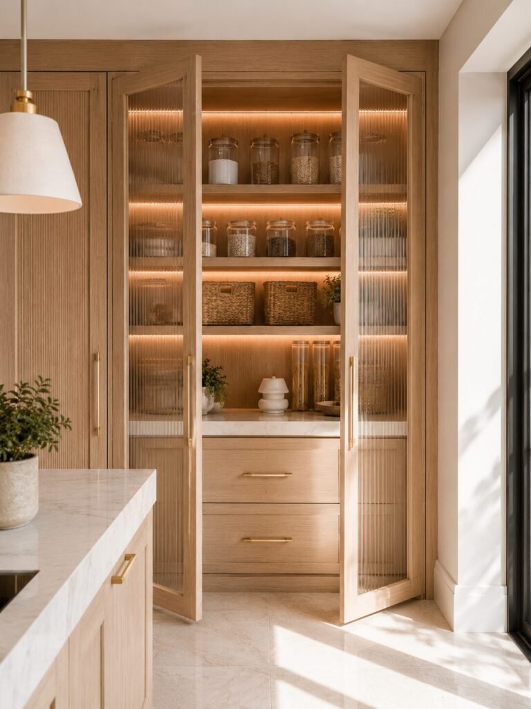 Pantry unit design ideas 3 Fluted pantry unit design ideas