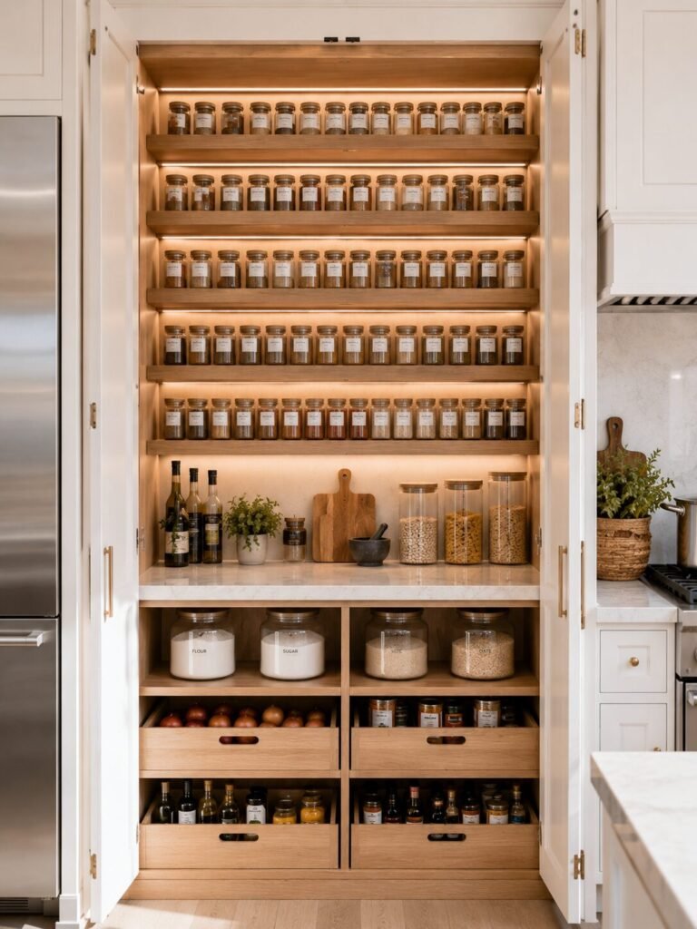 Pantry unit design ideas 12 Spice pantry unit design ideas