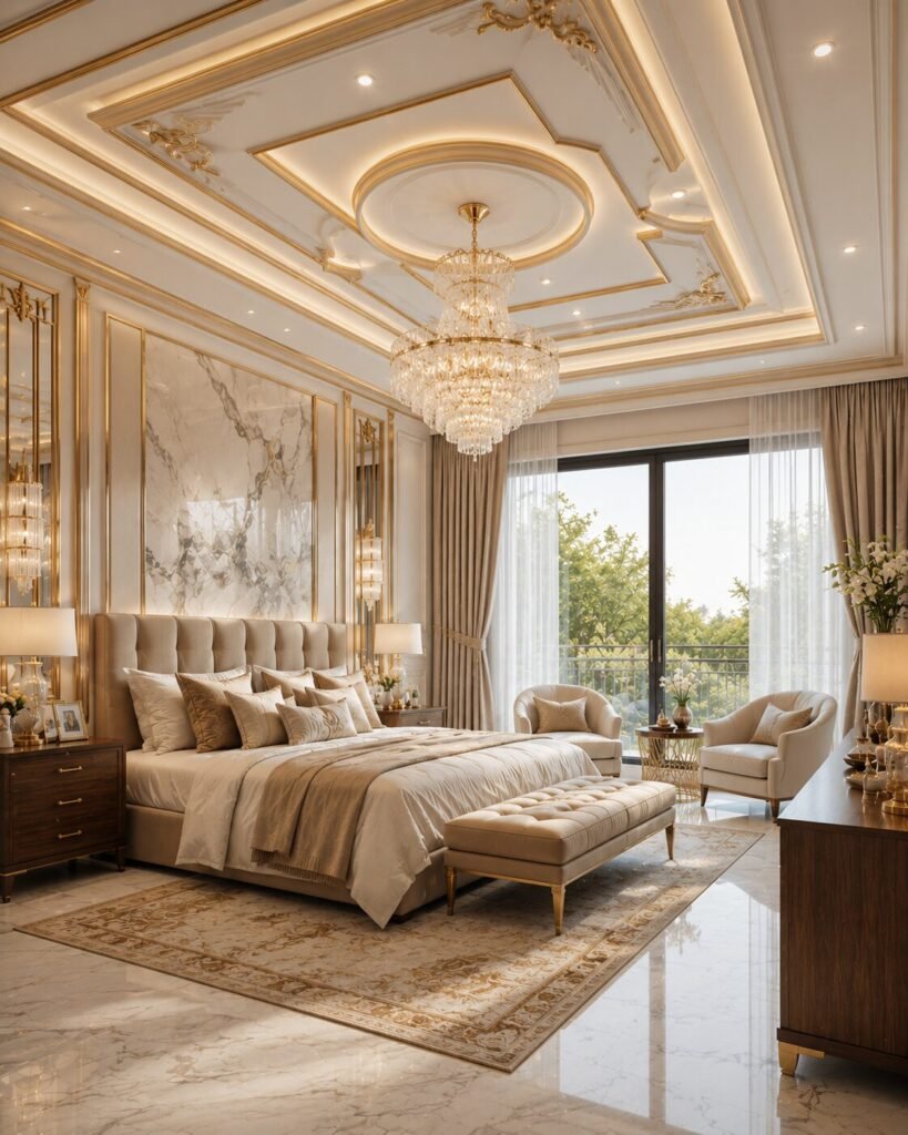 Bedroom pop design ideas 10 Gold bedroom pop design ideas ceiling