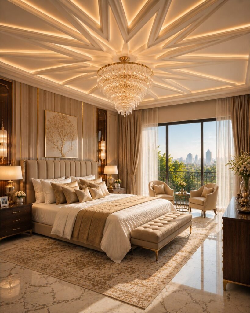 Bedroom pop design ideas 19 Starburst bedroom pop design ideas ceiling