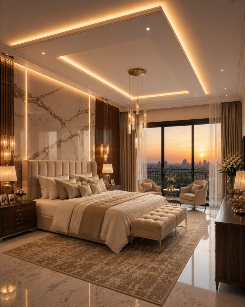 Bedroom pop design ideas 21 Floating bedroom pop design ideas rectangle
