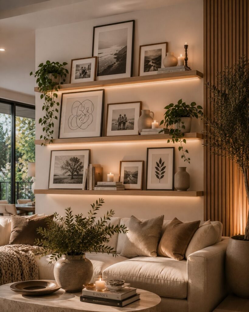 Picture frame wall ideas 6 Floating picture frame wall ideas