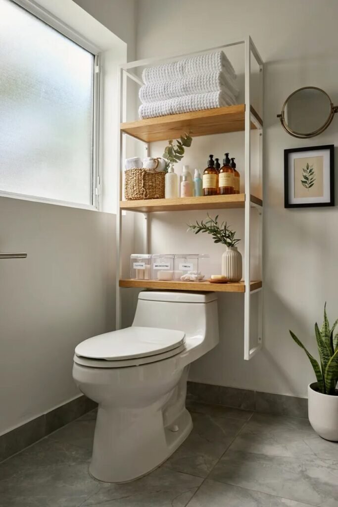Dorm bathroom ideas 3 Dorm bathroom ideas storage shelves