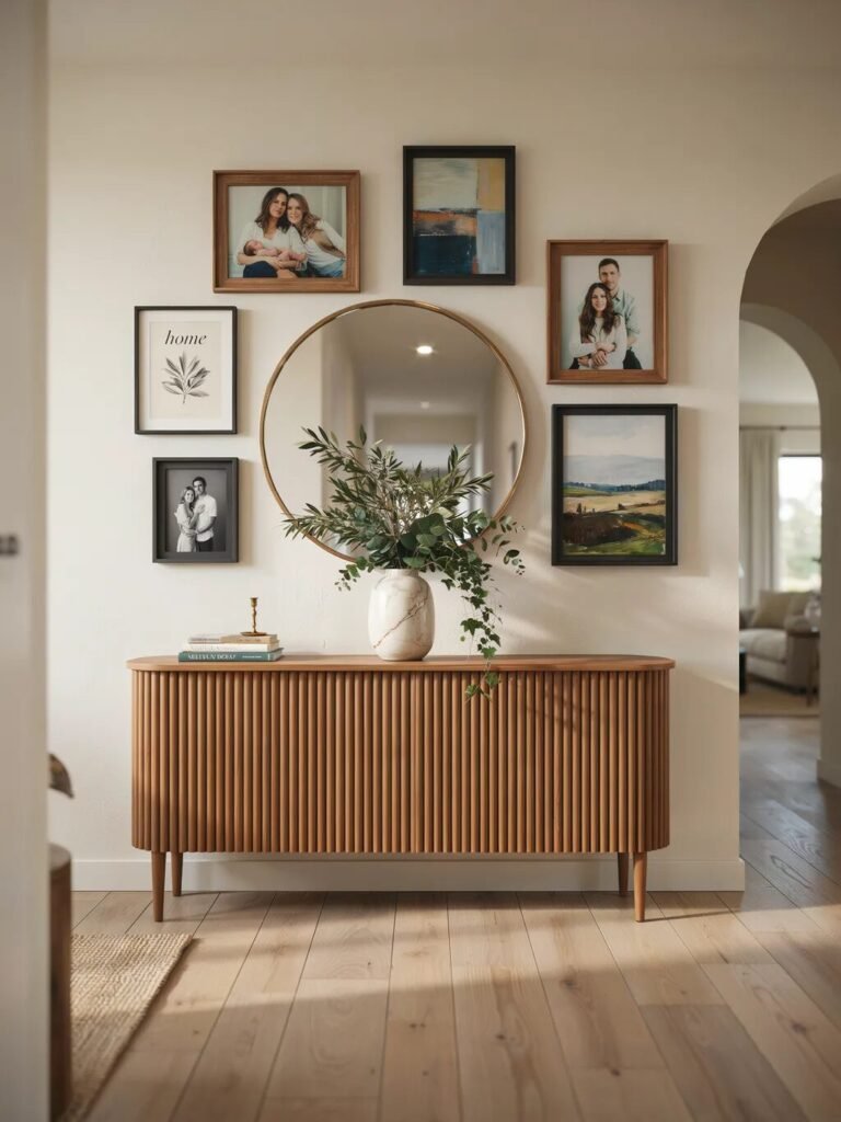 Picture frame wall ideas 16 Entryway picture frame wall ideas