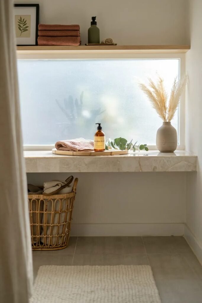 Dorm bathroom ideas 7 Earth tone dorm bathroom ideas